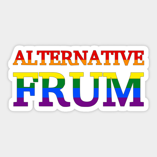 Alternative Frum (Pride Colors) Sticker by dikleyt